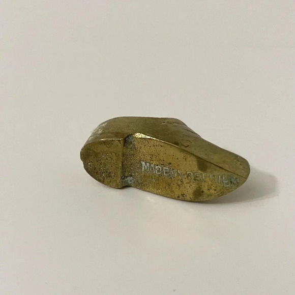 Vintage Collectible Miniature Dutch Shoe Clog Made In Belgium 1 1/4 Inch - Picture 6 of 11